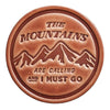 Mountains Leather Coaster