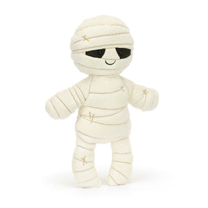 Mummy-themed Jellycat toy on a white background