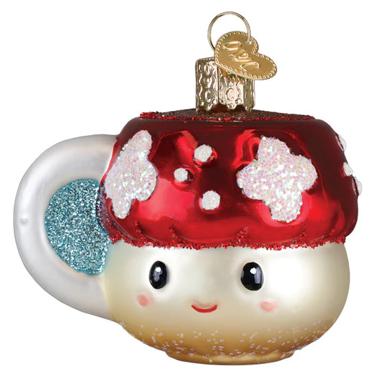 Mushroom Coffee Ornament