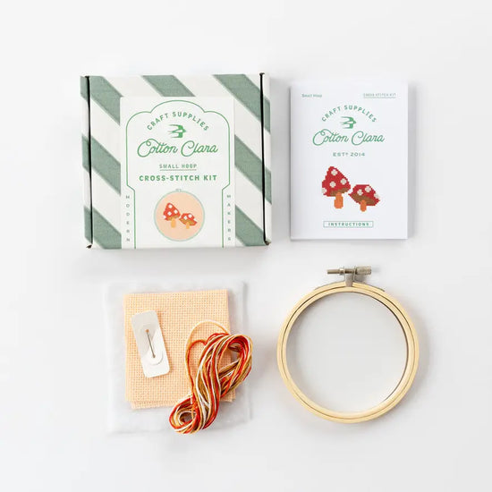 Mushroom Cross Stitch Kit