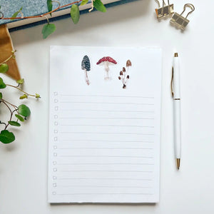 Mushrooms Checklist Notepad