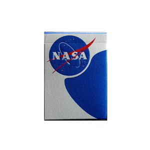 NASA logo on a playing cards box