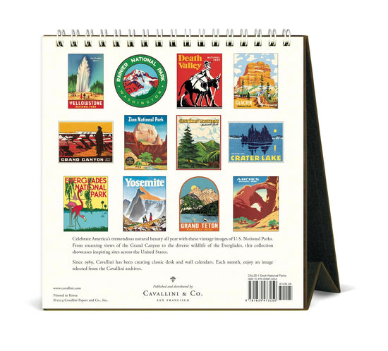 National Parks Desk Calendar