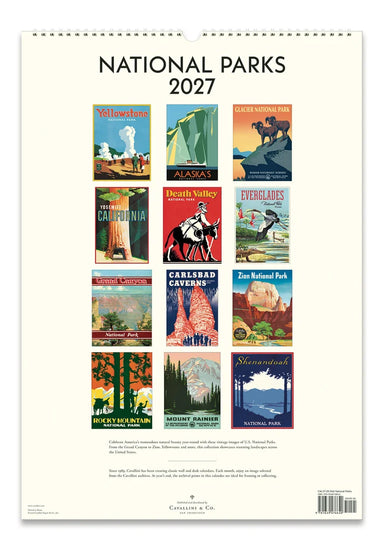 2027 National Parks Wall Calendar