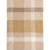 Natural Contemporary Check Wool Throw