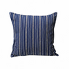 Navy Blue Marine Stripe Pillow