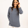 Navy & White Stripe Tee