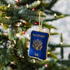 Needlepoint Passport Ornament