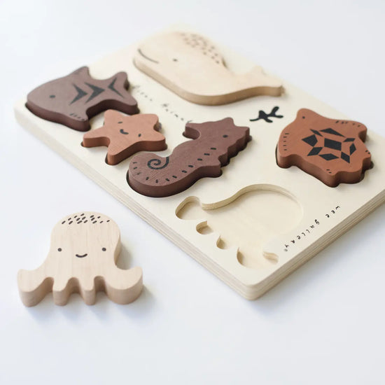 Ocean Animals Wood Puzzle