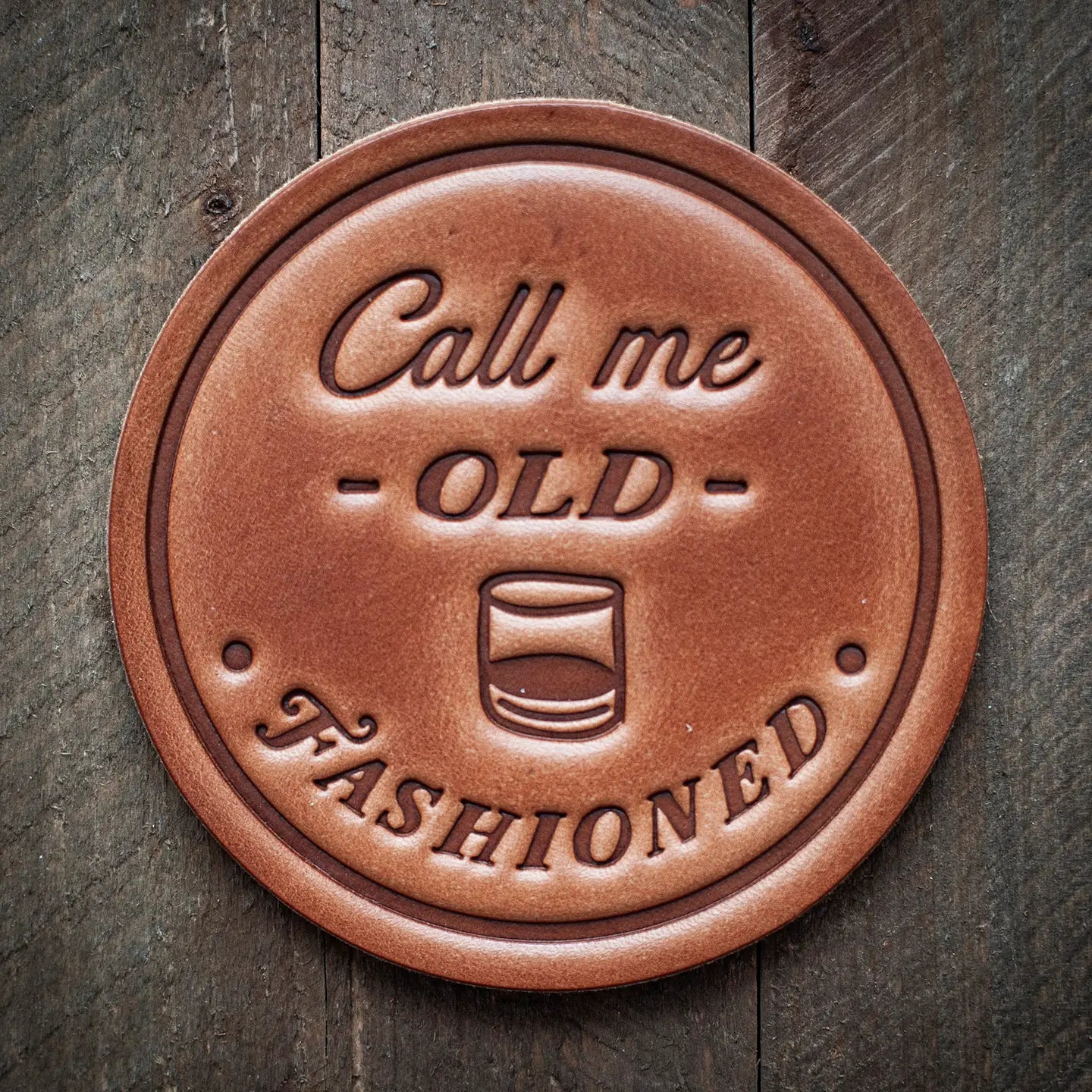 Old Fashioned Leather Coaster – Red Barn Mercantile - Old Town