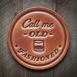 Old Fashioned Leather Coaster