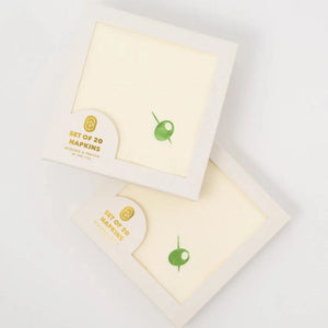 Olive Cocktail Napkins