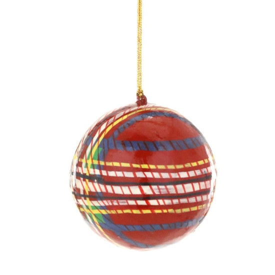 Tartan Ball Ornament