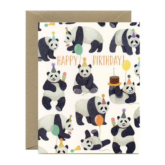 Pandas Galore Birthday Card