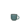 Teal mug on a white background