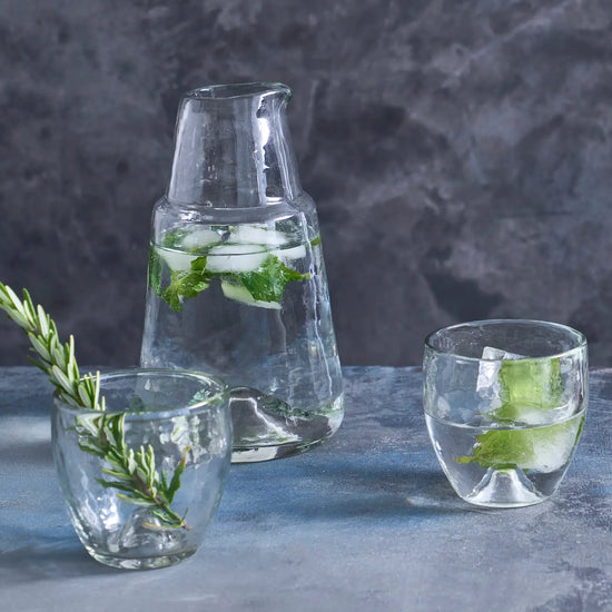 Pebbled Bedside Carafe Set
