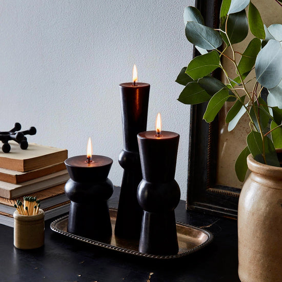 Squat Pillar Taper Candle