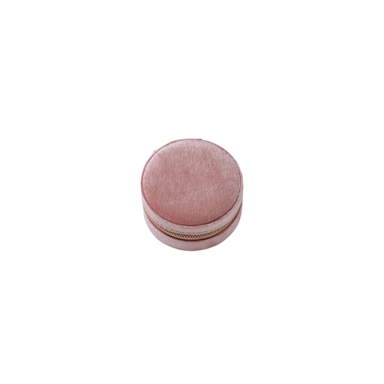 Round Velvet Jewelry Box