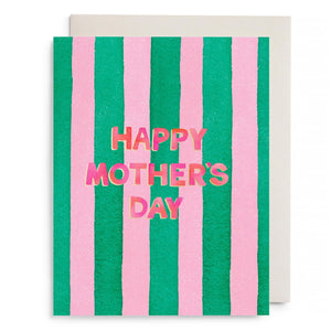 Pink & Green Mother's Day Card