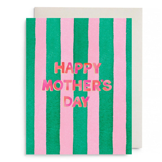 Pink & Green Mother's Day Card