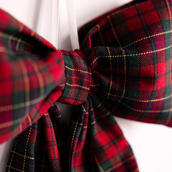 Med Red/Grn Plaid Bow