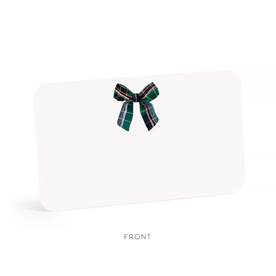 Plaid Bow Holiday Little Notes