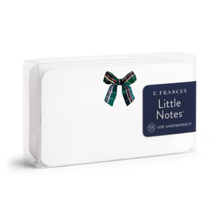 Plaid Bow Holiday Little Notes