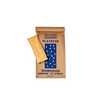 Kraft paper bag of Sourdough Crackers with a cracker on a white background