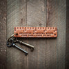 Pocket Ruler Key Fob