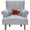 White Poinsettia Pillow
