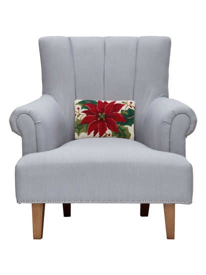 White Poinsettia Pillow