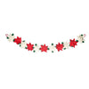 Poinsettia Felt Garland