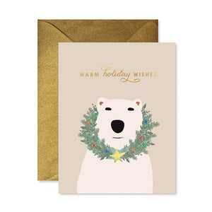 Polar Bear Wishes Card
