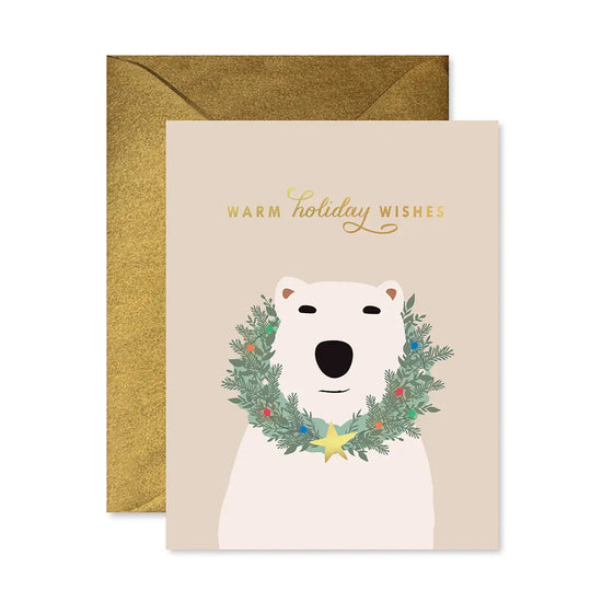 Polar Bear Wishes Card