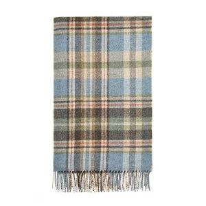 Pure New Wool Throw, Glen Coe & Aqua