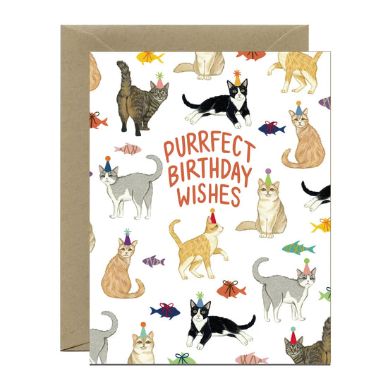 Purrfect Birthday Wishes Card