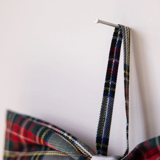 Holiday Plaid Fabric Bow