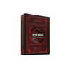 Star Wars playing cards packaging with red and black design on a white background