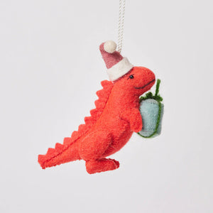 T-Rex Dinoclaus Ornament