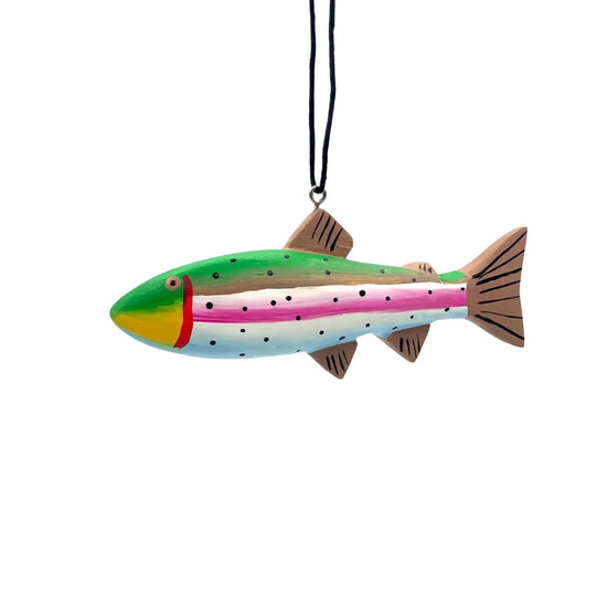 Rainbow Trout Wood Ornament