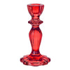 Red Glass Candle Holder