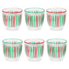 Red & Green Glass Tumbler