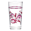 Red Floral Glass
