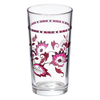 Red Floral Glass