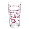 Red Floral Glass