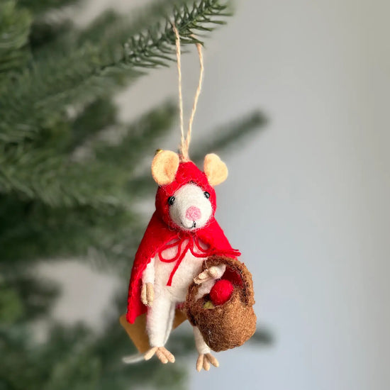 Little Red Mouse Ornament
