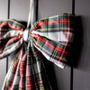 Holiday Plaid Fabric Bow
