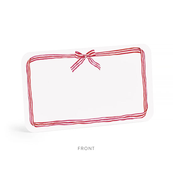 Red Ribbon Holiday Little Notes