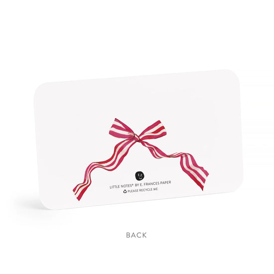 Red Ribbon Holiday Little Notes