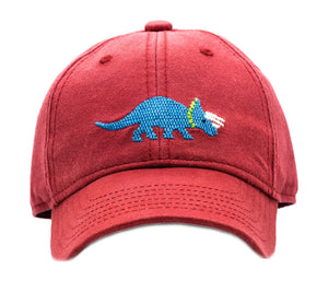 Kids Red Triceratops Hat